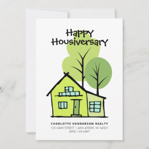 Frohes Hausjubiläum moderne Kunden-Haus-Jubiläumsk Karte