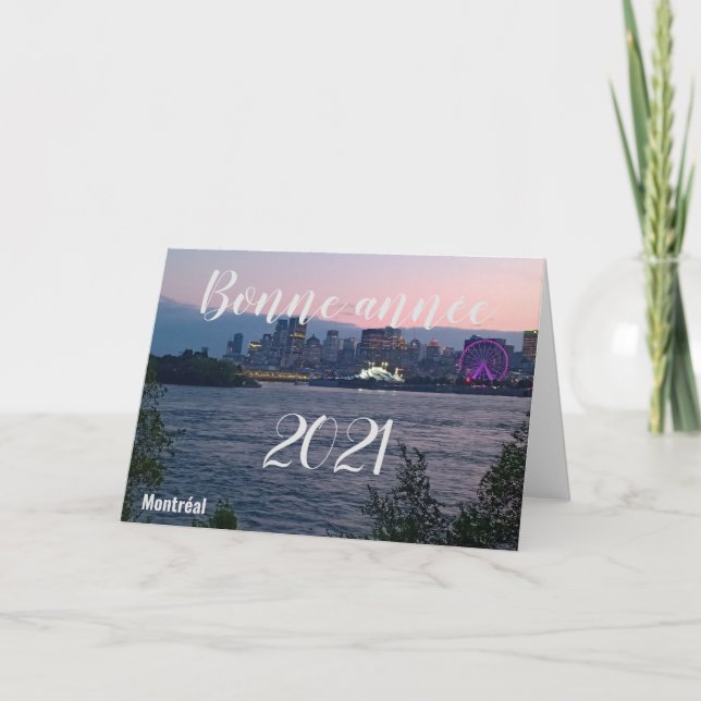 Frohes Jahr 2021 Karte (Vorderseite)