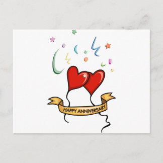 Frohes Jubiläumsbanner Postkarte