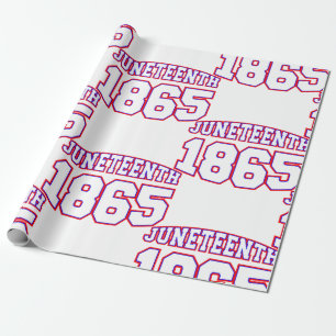 frohes juneteenth 1865 geschenkpapier