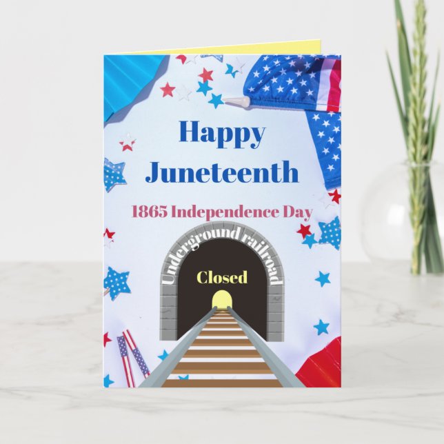 Frohes Juneteenth Karte (Vorderseite)