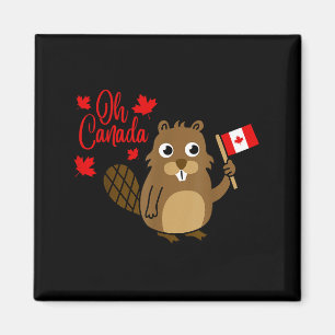 Frohes Kanada-Tag-Shirt Lustiges Kanadisches Waldm Magnet