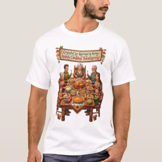 FROHES KANADISCHES ERNTEDANKFEST T-Shirt