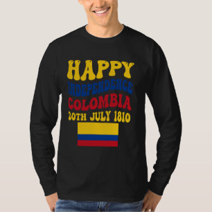 Frohes Kolumbien Unabhängigkeitstag Kolumbianische T-Shirt