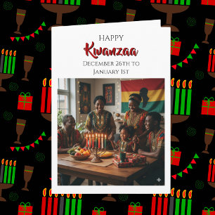 Frohes Kwanzaa - 26. Dezember bis 1. Januar Karte