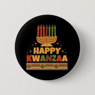 Frohes Kwanzaa Button