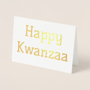 Frohes Kwanzaa Folienkarte