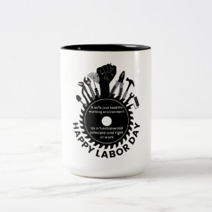 Frohes Labor Day-Wochenende 2023 Zweifarbige Tasse