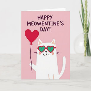 Frohes Meowentinsday-Karten Karte