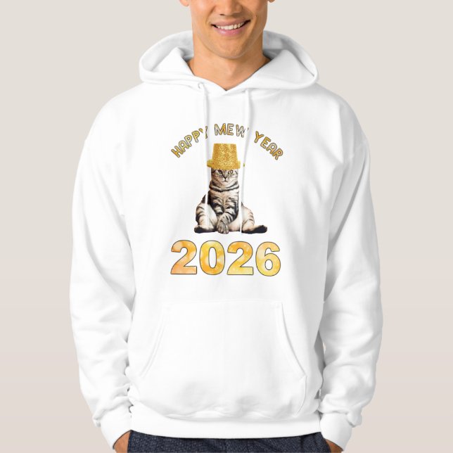 Frohes Mew Jahr 2026 Hoodie (Vorderseite)