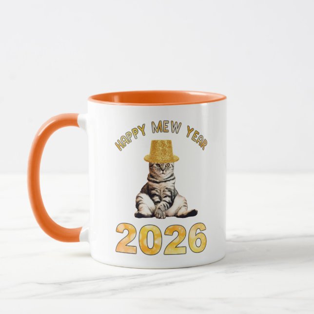 Frohes Mew Jahr 2026 Tasse (Links)