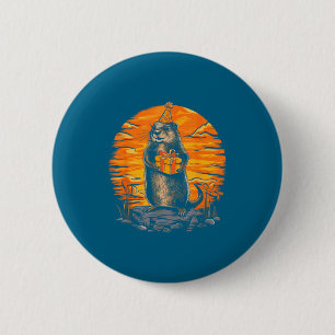 Frohes Murmeltiertag Murmeltier Mit Geburtstagsfei Button