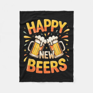 Frohes neues Bier lustiges neues Jahr Nye Party Ge Fleecedecke