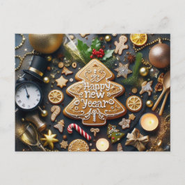 Frohes neues Jahr 03 Postkarte