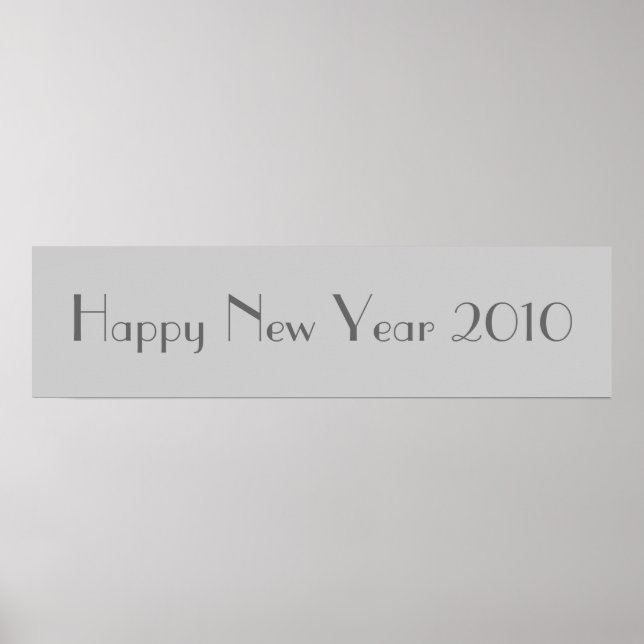 Frohes neues Jahr 2010 Banner Poster (Vorne)