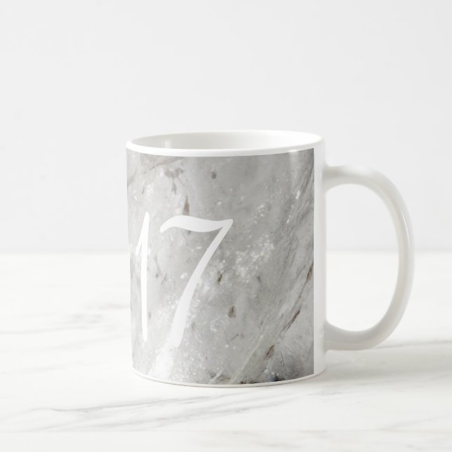 Frohes neues Jahr 2017 Quarz Kristallfotografie Kaffeetasse (Rechts)