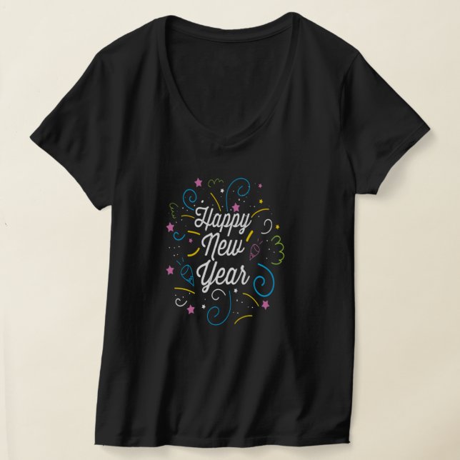 Frohes neues Jahr 2020 Party Dekorationen Feier T-Shirt (Ablage )