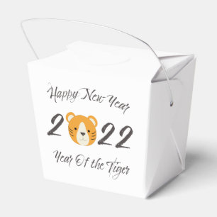 Frohes neues Jahr 2022 Jahr des Tigers Geschenkschachtel