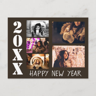 Frohes Neues Jahr 2023 Grüße 5 Foto-Collage Postkarte