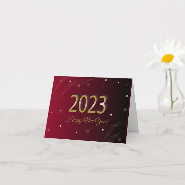 Frohes neues Jahr 2023 Karte (Kleines Gewächs)