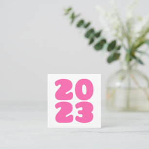 Frohes neues Jahr 2023 - Neues Jahr 2023 Quadratische Visitenkarte