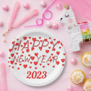 FROHES NEUES JAHR 2023, PAPIERTELLER