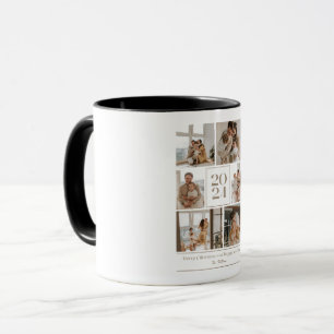 Frohes Neues Jahr 2024 mit Familie Tasse
