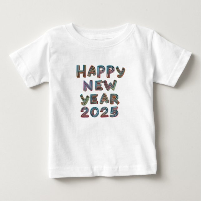 Frohes neues Jahr 2025*#*#*#*#* Baby T-shirt (Vorderseite)
