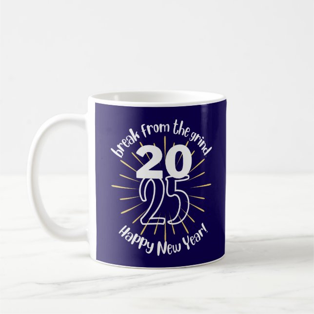 Frohes neues Jahr 2025 BFTG Kaffee Tasse (Links)
