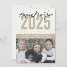 Frohes neues Jahr 2025 Feiertagskarte