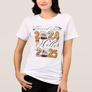 Frohes neues Jahr 2025 PNG, Neues Jahr 2025 Gesche Tri-Blend Shirt