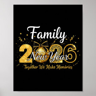 Frohes Neues Jahr 2025 Silvesterparty Countdown Poster