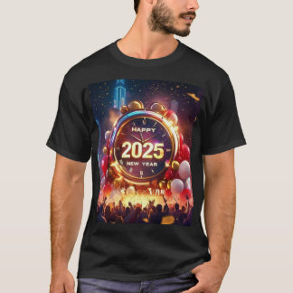 Frohes neues Jahr 2025 T-Shirt
