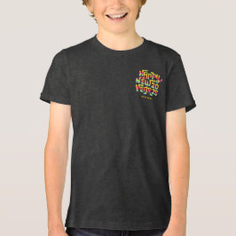 Frohes neues Jahr 2025 Trendy Personalisiert Tri-Blend Shirt