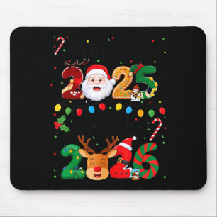 Frohes Neues Jahr 2026 Auf Wiedersehen 2025 Hallo Mousepad