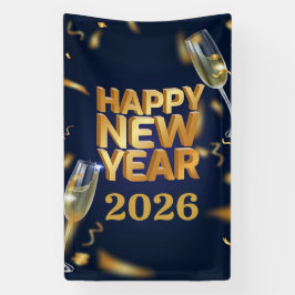 Frohes Neues Jahr 2026 Banner