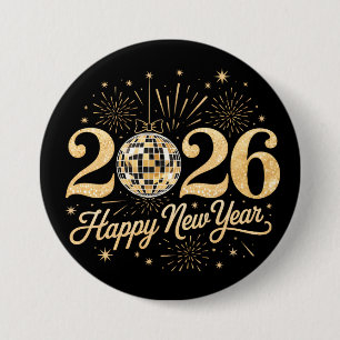 Frohes Neues Jahr 2026 Button