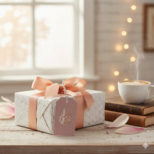Frohes Neues Jahr 2026 Elegante Geschenkanhänger