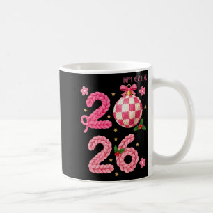 Frohes Neues Jahr 2026 Familie passende Häkeln Män Kaffeetasse