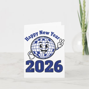 Frohes Neues Jahr 2026 Feierdesign  Karte