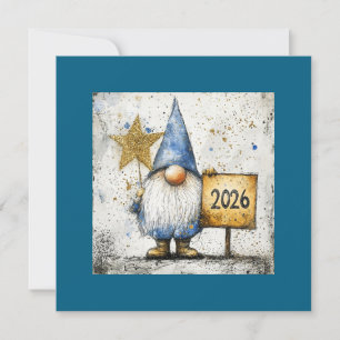 Frohes neues Jahr 2026, Feiertagskarte