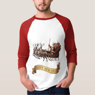 Frohes Neues Jahr 2026 – Festliches Rentier-Shirt T-Shirt