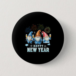 Frohes neues Jahr 2026 Gnomes Family Party Neue Ja Button