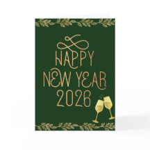 Frohes Neues Jahr 2026 Grußkarte 