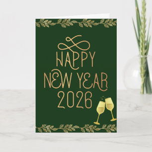 Frohes Neues Jahr 2026 Grußkarte  Karte