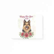 Frohes Neues Jahr 2026 Hund Kinder Poster