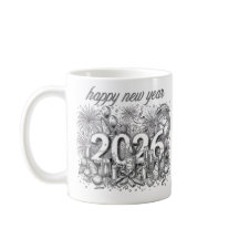 Frohes neues Jahr 2026 Kaffeetasse
