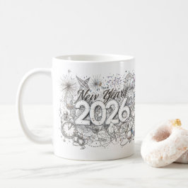 Frohes neues Jahr 2026 Kaffeetasse