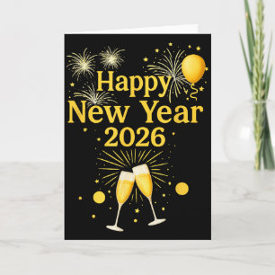 Frohes Neues Jahr 2026 Karte