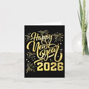 Frohes neues Jahr 2026 Karte